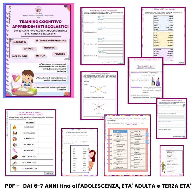 Presentazione volume per sviluppare i requisiti scolastici dai 6/7 anni fino all'età adulta