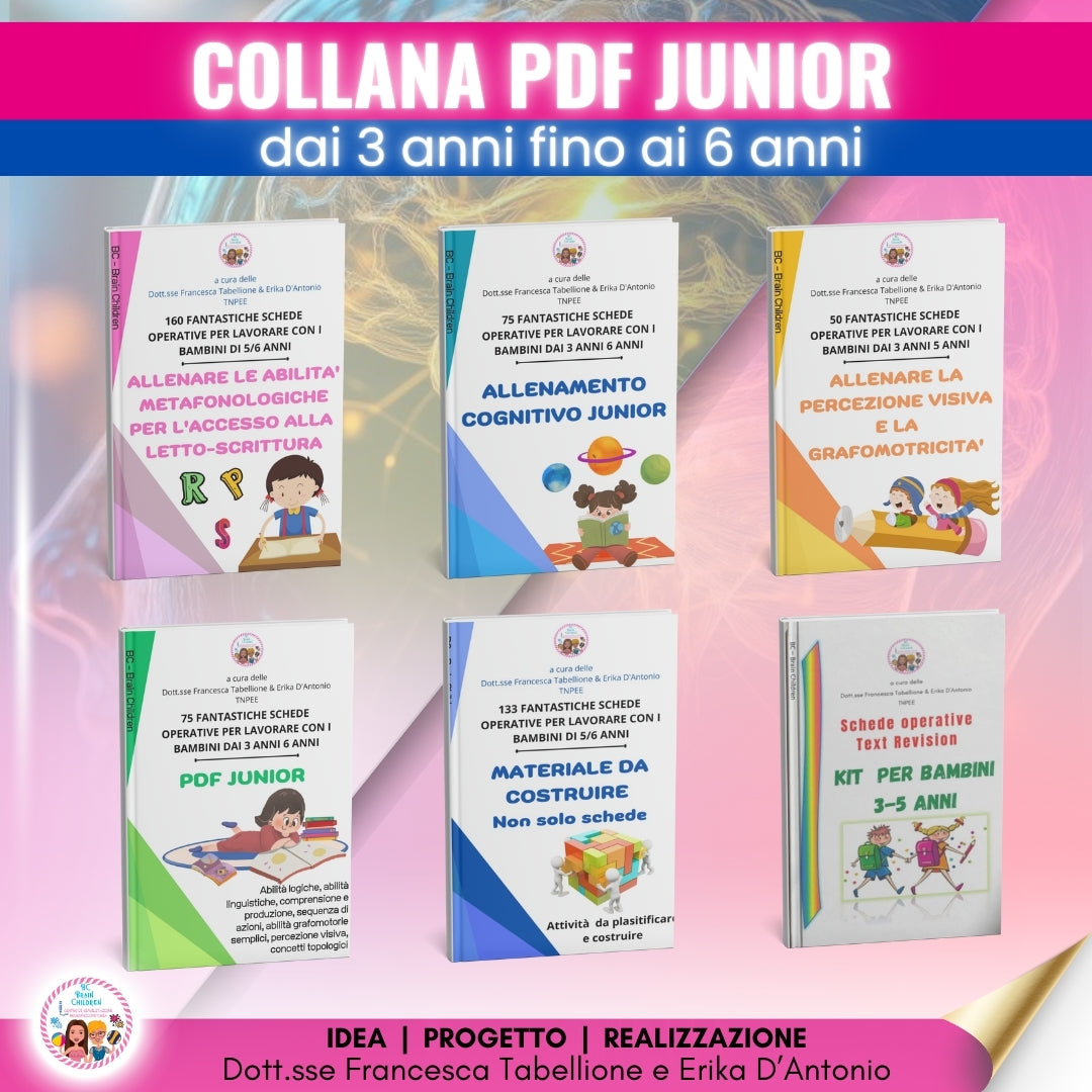 PACCHETTO PER LAVORARE CON BAMBINI DAI 3 AI 6 ANNI
