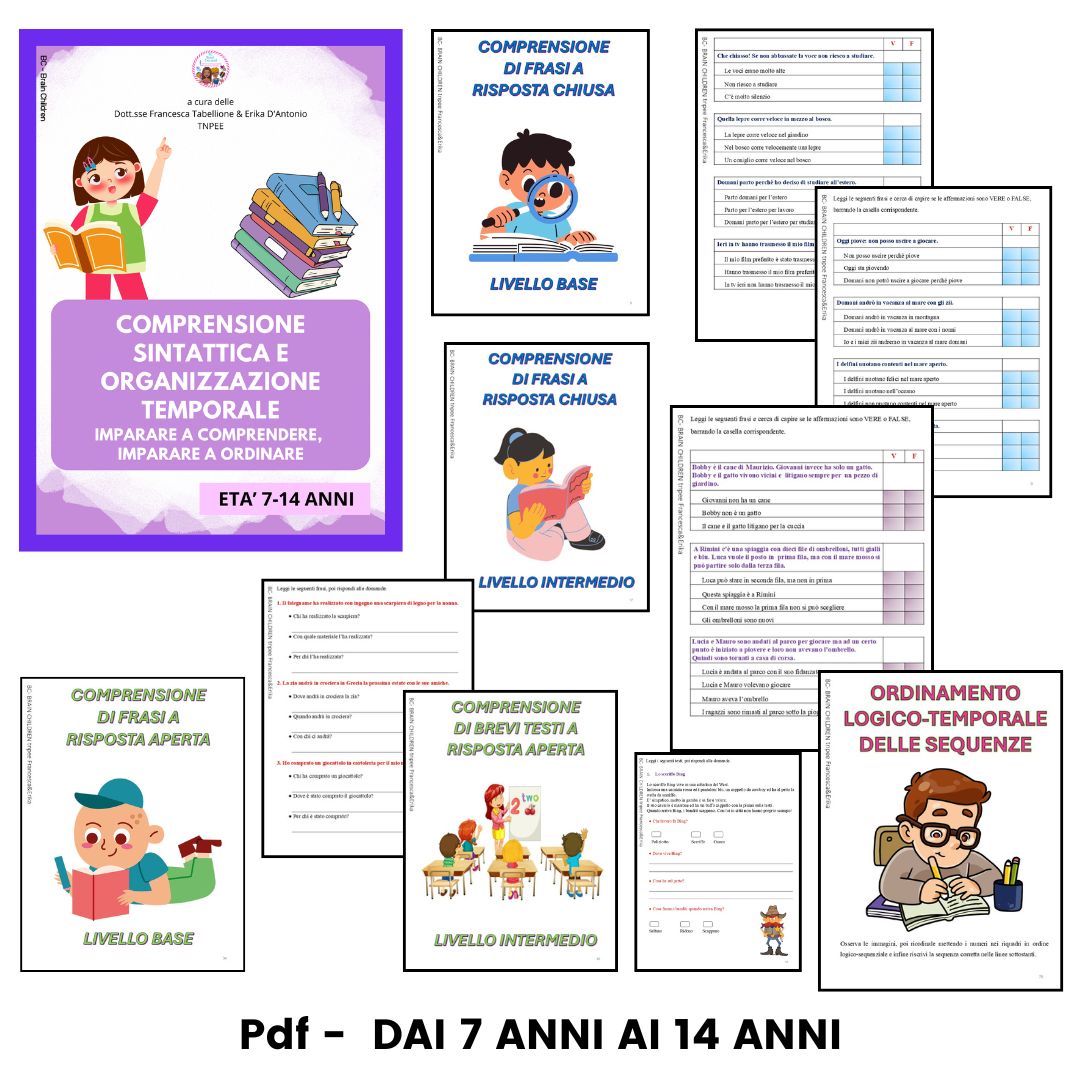 COMPRENSIONE SINTATTICA E ORGANIZZAZIONE TEMPORALE STAMPATO