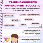 TRAINING COGNITIVO APPRENDIMENTI SCOLASTICI STAMPATO