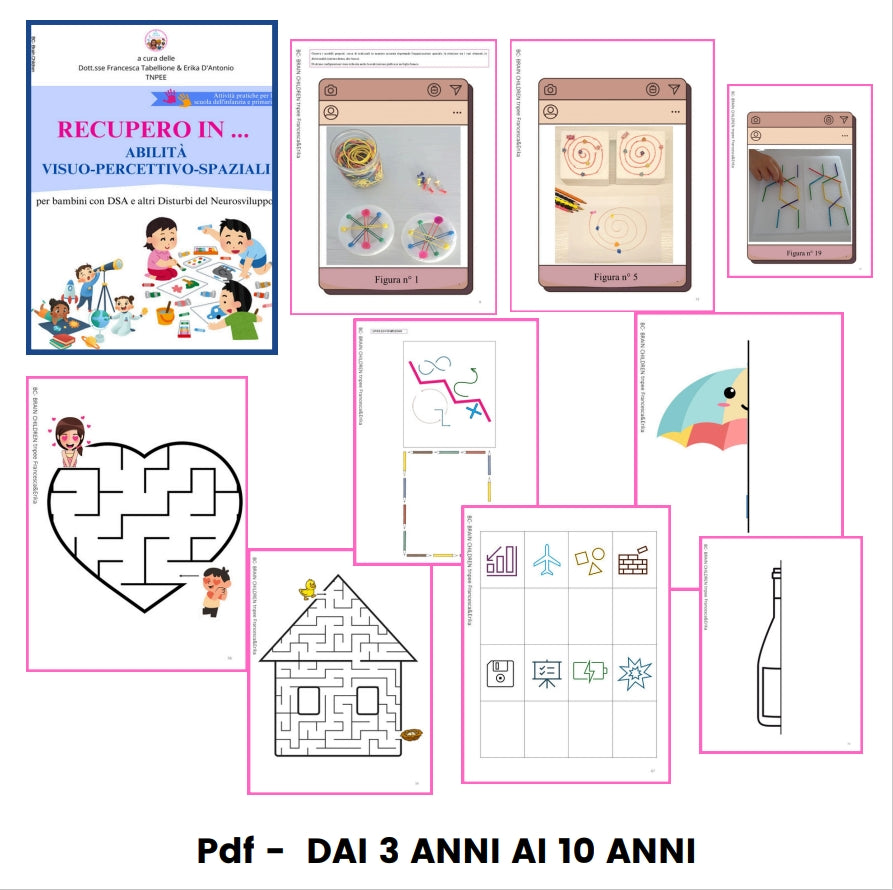 PACCHETTO pdf PER LAVORARE NELL'AREA VISUO-SPAZIALE