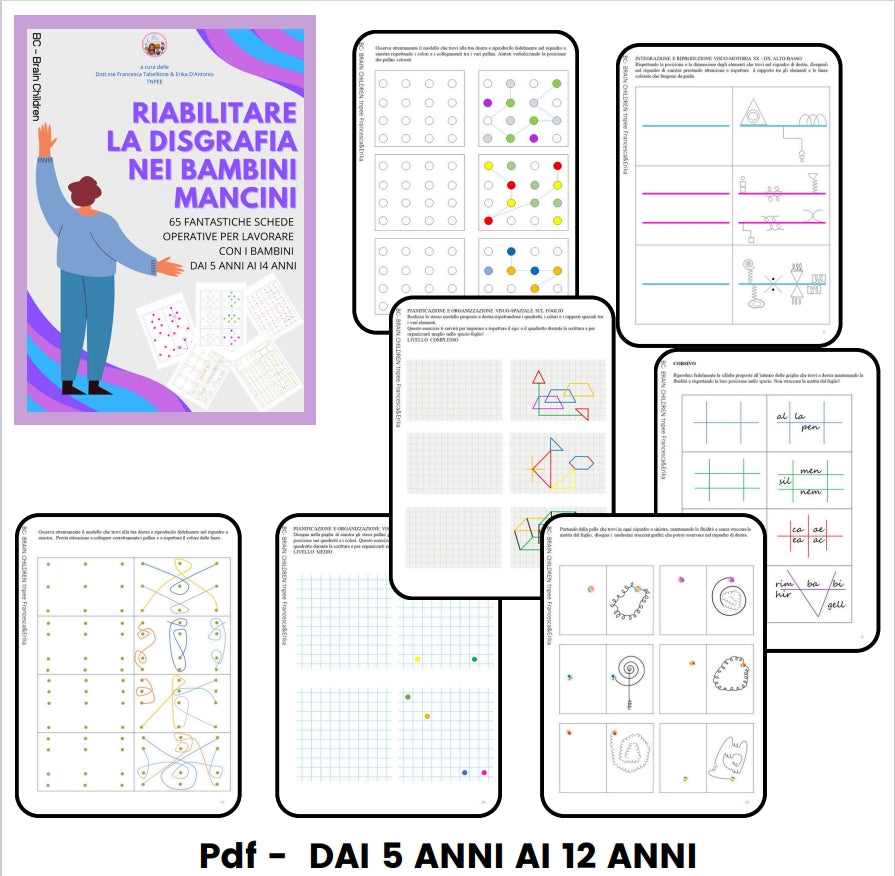 PACCHETTO pdf PER LAVORARE SULLA GRAFOMOTRICITA'