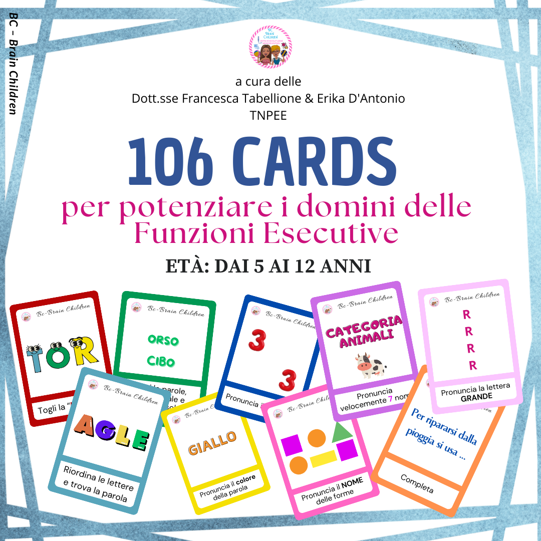 106 CARDS PER POTENZIARE I DOMINI DELLA FUNZIONI ESECUTIVE PDF