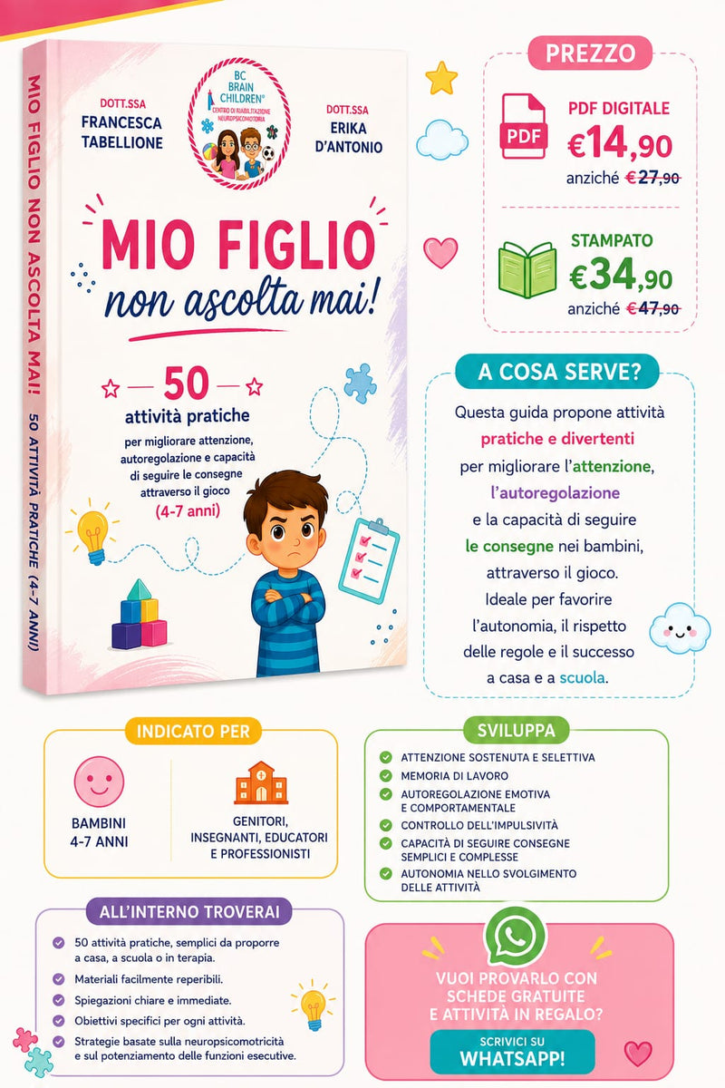 💙*Mio figlio non ascolta mai: è davvero un problema di disobbedienza?* *Comprendere cosa succede nel cervello del bambino per aiutarlo in modo efficace*
