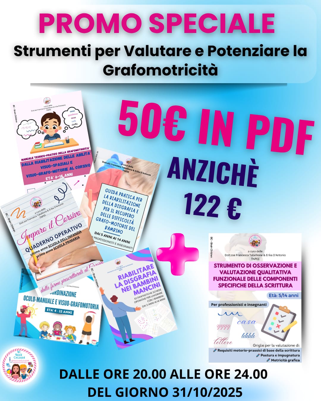 PROMO APRILE PER IL RECUPERO INTENSIVO DELLE ABILITA' GRAFOMOTORIE