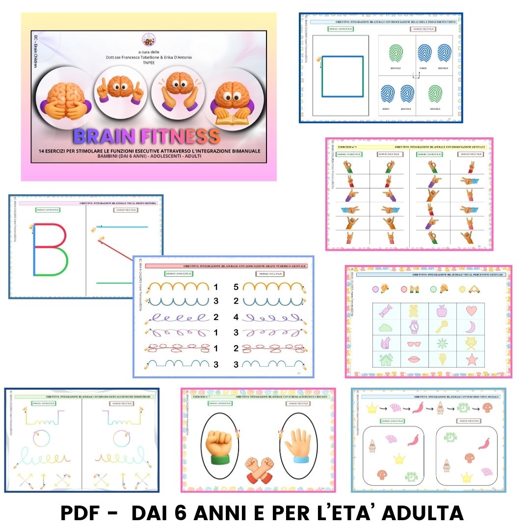 PACCHETTO pdf PER LAVORARE SULLE FUNZIONI ESECUTIVE